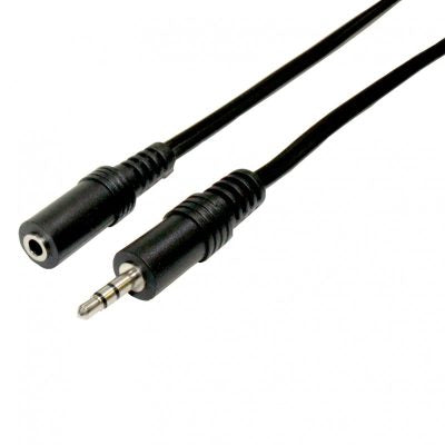 Conector Estereo Macho Jack 3.5mm a Hembra 3.5mm - ExtraStar