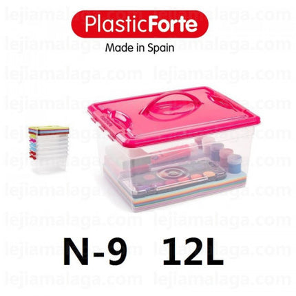 Caja Almacenaje Plasticforte Nº9 12L 34x27x18CM