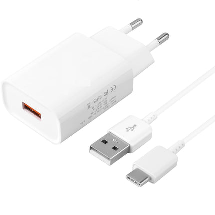 Cabeza de Cargador +  Cable USB a Tipo C  T'Phox - 20W (3A) 1m