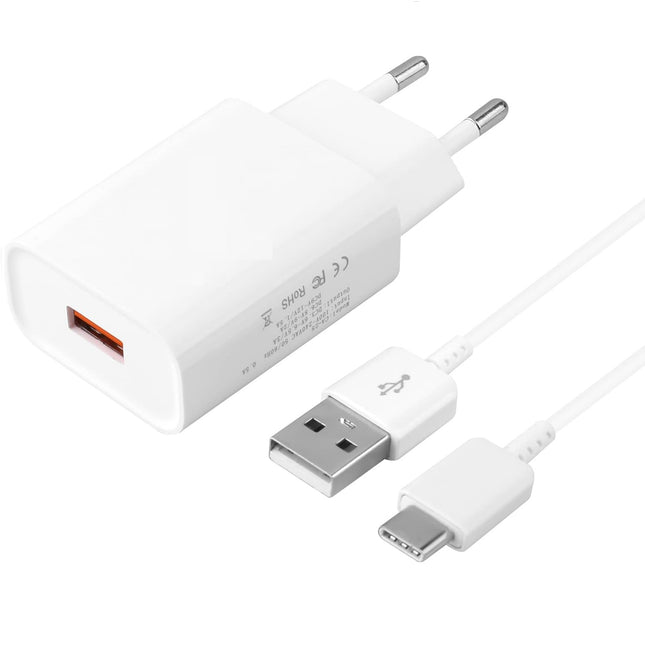 Cabeza de Cargador +  Cable USB a Tipo C  T'Phox - 20W (3A) 1m