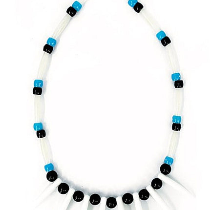 Collar de Colmillos Estilo Hawaiano de Plástico - Partilandia