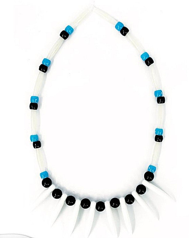 Collar de Colmillos Estilo Hawaiano de Plástico - Partilandia