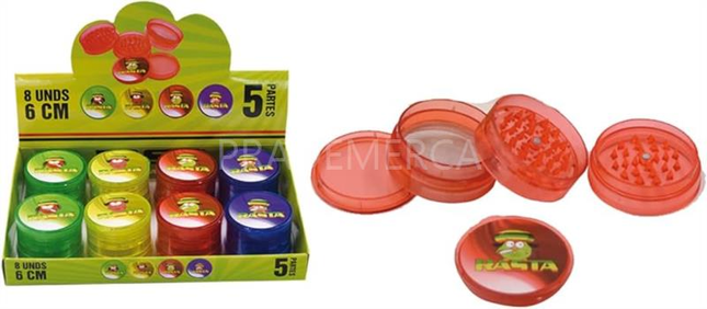 Grinder 6CM Rasta - 5 Partes