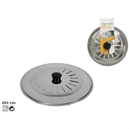 Tapa Sarten Y Olla Adam Acero Inoxidable 20 Cm Kitchen&Go