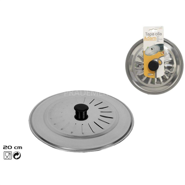 Tapa Sarten Y Olla Adam Acero Inoxidable 20 Cm Kitchen&Go