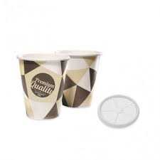 Vasos Carton Con Tapa 200CC 25 UND