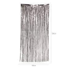Cortina Metalizada Plateada 200 X 100 Atosa