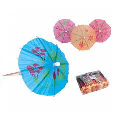 Set 12 Sombrillas para Bebida - Gerimport