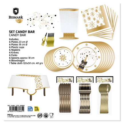 Set Candy Bar para Nochevieja Bismark - Para 6 Personas