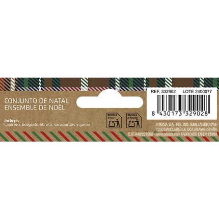 Set de Escritorio de Navidad Bismark - 6uds