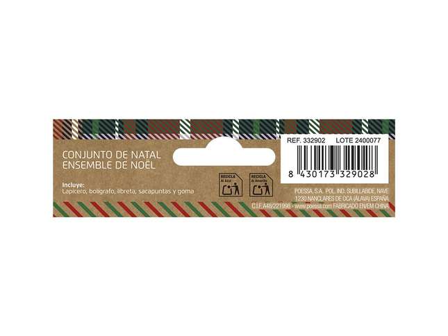 Set de Escritorio de Navidad Bismark - 6uds