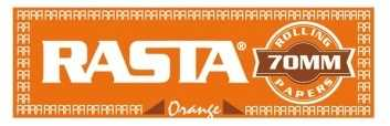 Papel de Liar Rasta Orange 70 mm – 75 Hojas