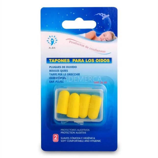 Tapones Para Los Oidos De Espuma 2 Pares Alba