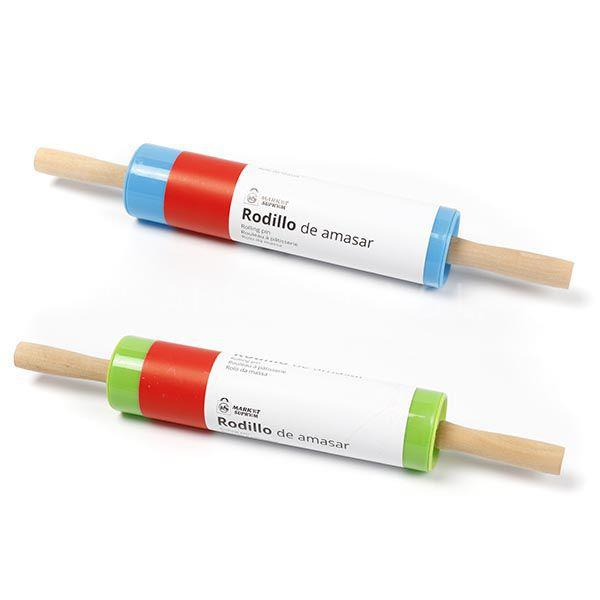 Rodillo Amasar Mango Madera 38X5CM Market Suprem