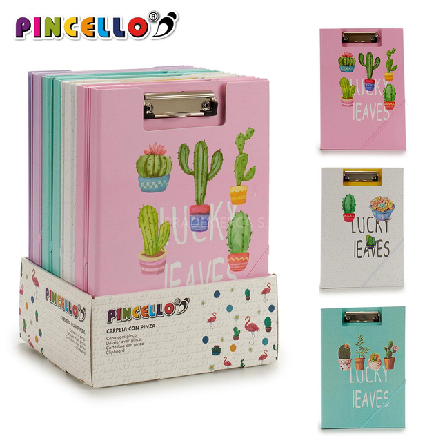 Carpeta Con Clip Colores Pastel A4 Pincello