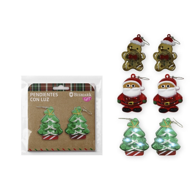 Pendientes con Luz Navideños Bismark