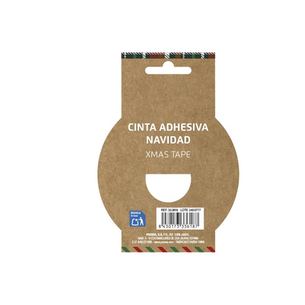 Cinta Adhesiva de Navidad Bismark - 25m x 24mm