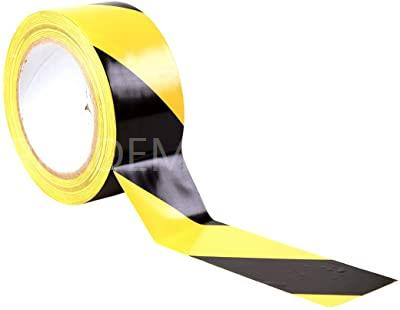 Cinta Adhesiva De Pvc Para Señalizacion Negro/Amarillo 48MMx10M SuperTite