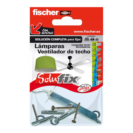 Kit Fijador de Lamparas y Ventiladores de Techo Fischer - 10uds