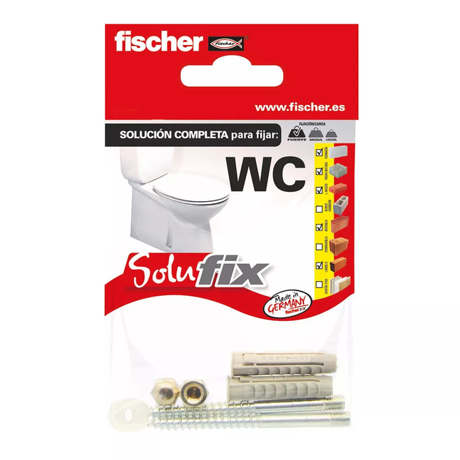 Kit Fijador para WC Fischer - 4uds