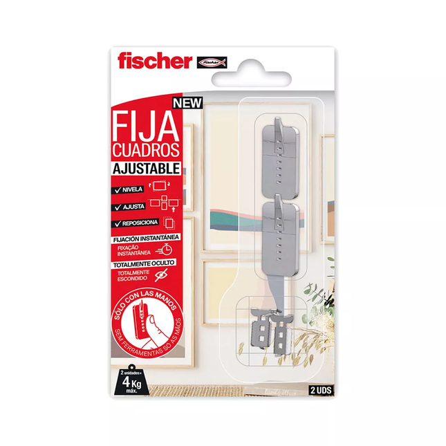 Fijacuadros Ajustable Fischer - 2uds