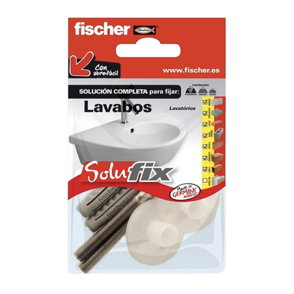 Kit Fijador de Lavabos Fischer - 6uds