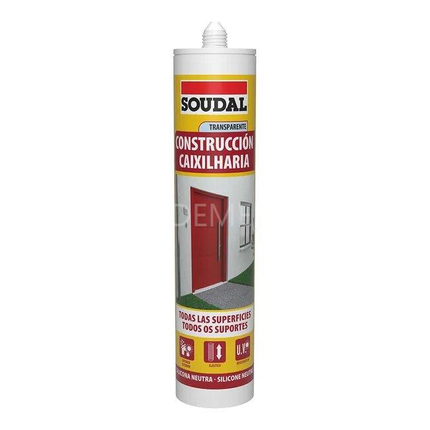 Silicona Neutra Construcción Transparente 290ml Soudal