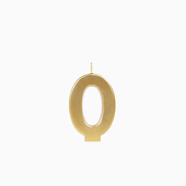 Vela De Cumpleaños Dorada Nº0 - Atosa