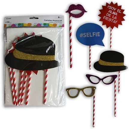 Set Carteles Photocall +14 Años 6 UNDS Market Suprem