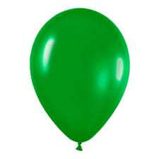 Globo verde de látex de 30 cm del pack multicolor, ideal para decoración de eventos.