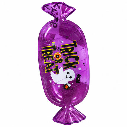 Bandeja de Plástico "Caramelo Spooky" para Halloween – 35 cm
