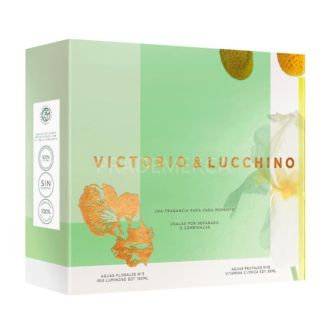 Estuche Colonia 150ML Iris Luminoso+Colonia 30ML Vitamina Citrica VYL
