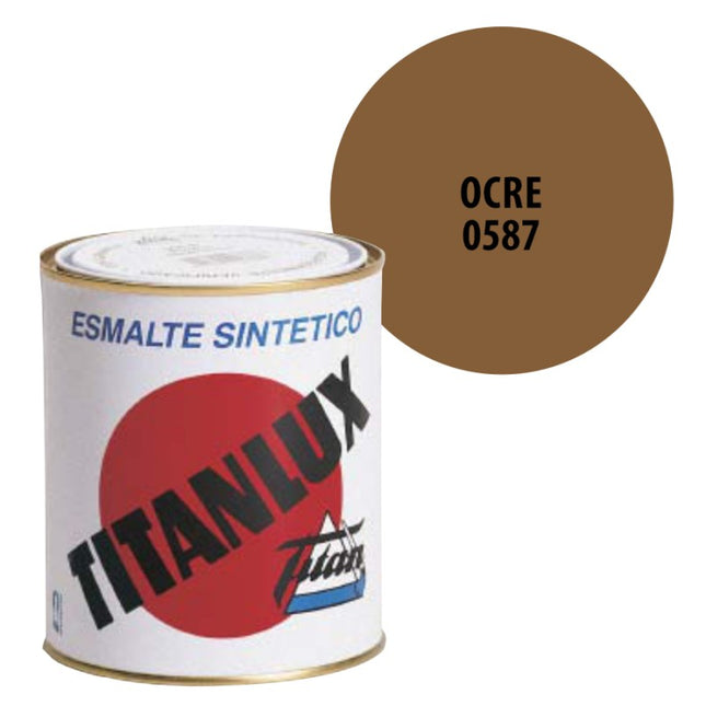 Esmalte Sintético Titanlux Ocre 0587 Brillante – 750 ml