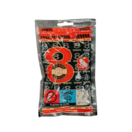 Filtros de Algodón Rasta 8mm - 120uds