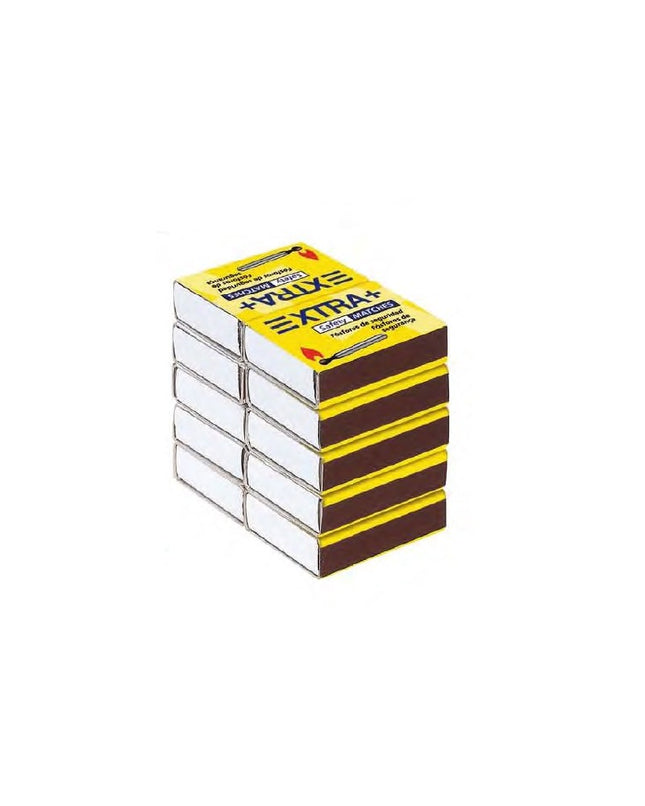Cerillas de Seguridad Extra 43mm - 10 cajas (120uds por caja)
