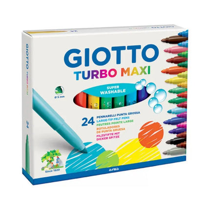 Rotuladores Giotto Turbo Maxi – Caja de 24 unidades