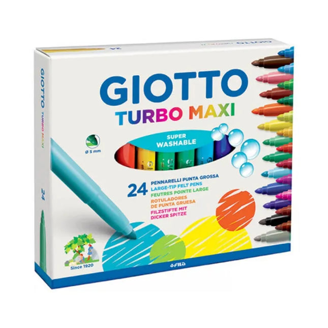 Rotuladores Giotto Turbo Maxi – Caja de 24 unidades