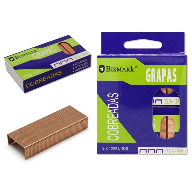 Grapas Bismark 22/6-24/6 Cobradas – Blíster 2 x 1000 uds