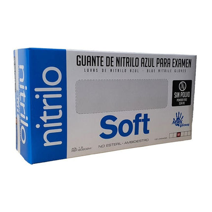 Guantes de Nitrilo Azul sin Polvo - 100uds