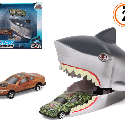 Set Shark Car Series - Tiburón con Coches Metálicos