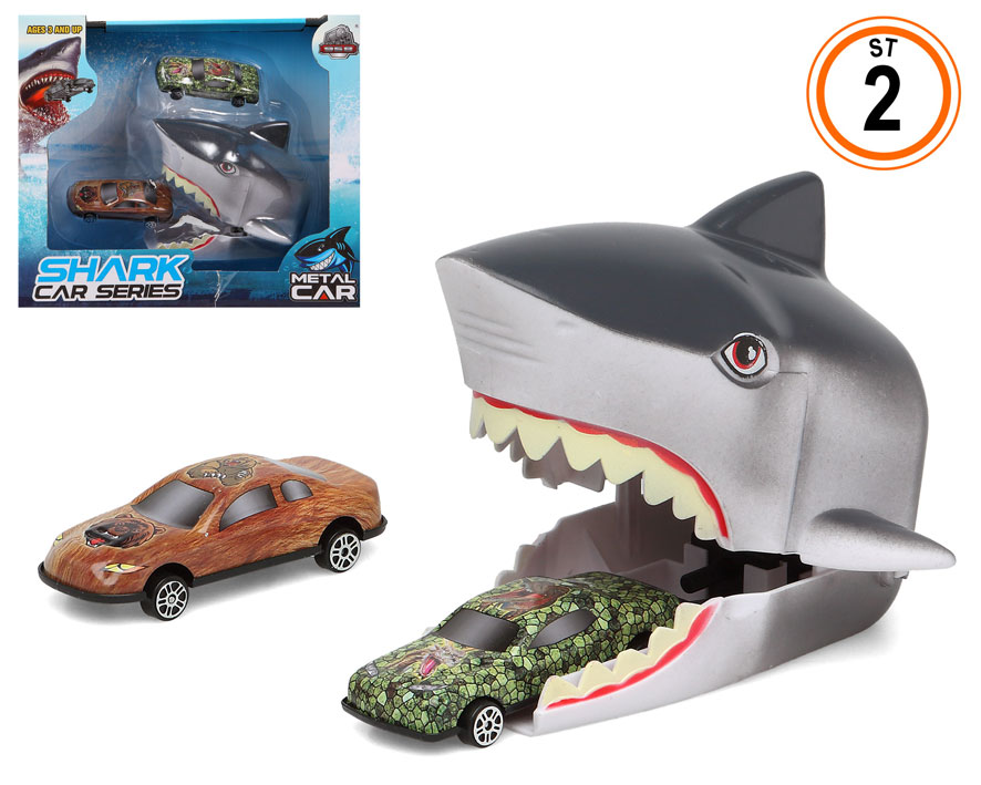 Set Shark Car Series - Tiburón con Coches Metálicos