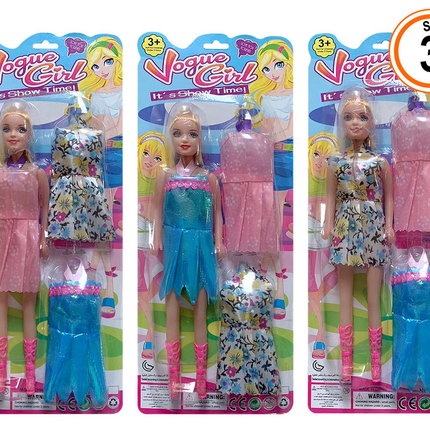 Muñeca Vogue Girl con Vestidos de Moda - Diversión y Estilo