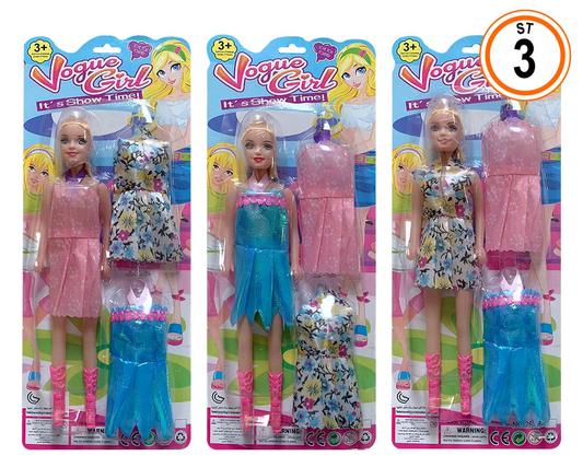 Muñeca Vogue Girl con Vestidos de Moda - Diversión y Estilo