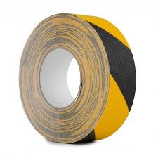 Cinta Antideslizante Negro/Amarillo 25MM X 5M