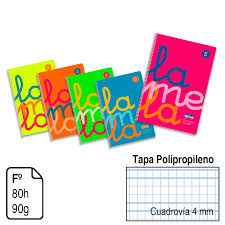 Libreta Lamela "Cuadrovia" 4mm - 80 Hojas