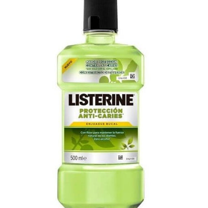 Enjuague Bucal Listerine Protección Anti-Caries Té Verde 500ML