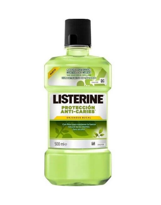 Enjuague Bucal Listerine Protección Anti-Caries Té Verde 500ML
