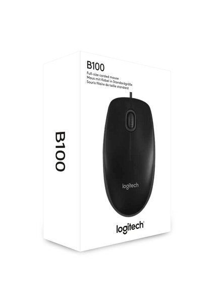Ratón por Cable Logitech B100 Compatible con Chromebook