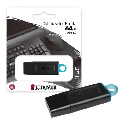 Pendrive 64GB Kingston DataTraveler Exodia USB-A 3.2 Gen1