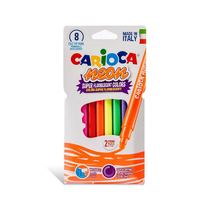 Rotuladores Carioca Neon 8 Colores - Bubaa